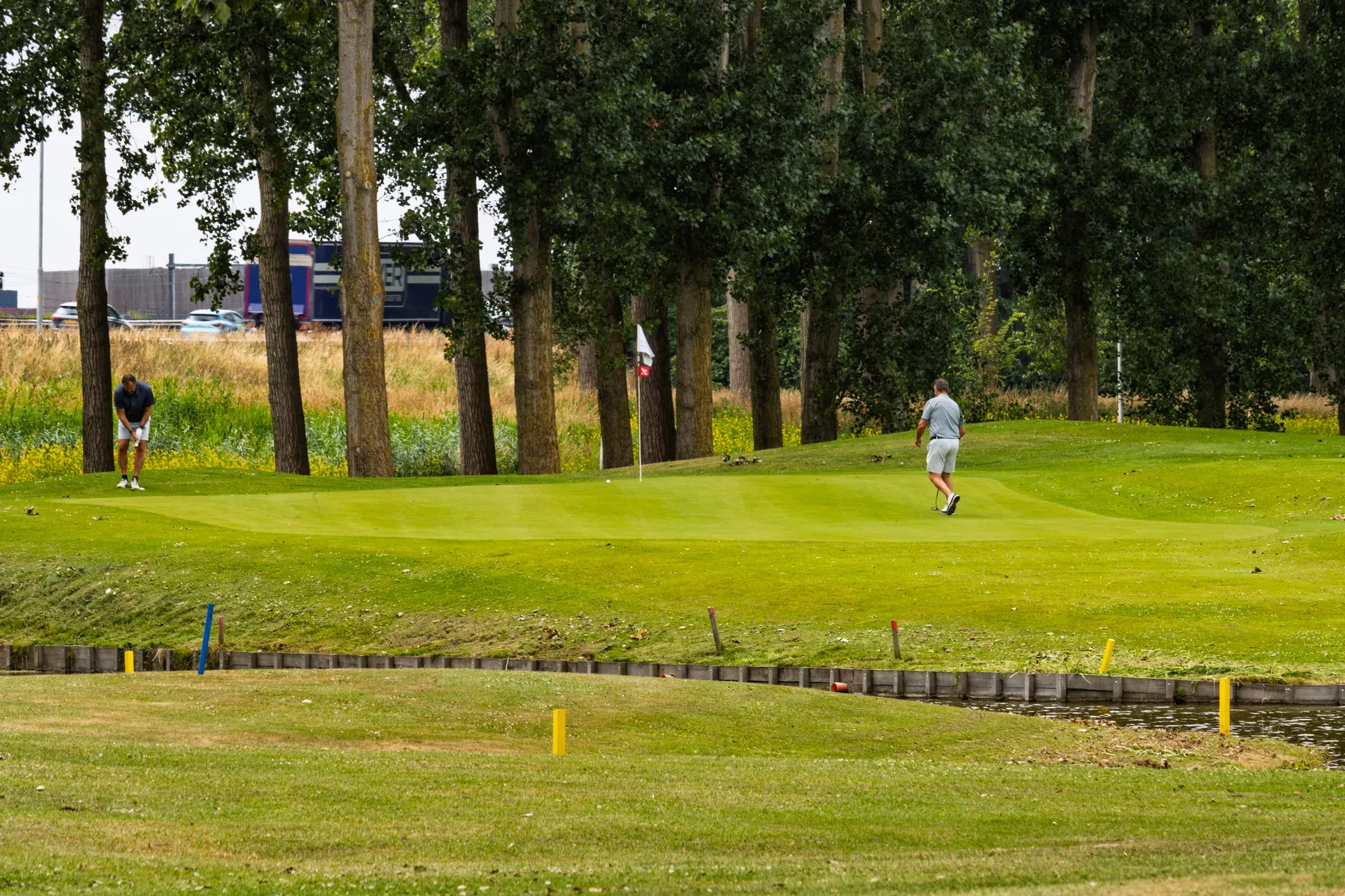 Golfers op Golfpark Westerpark