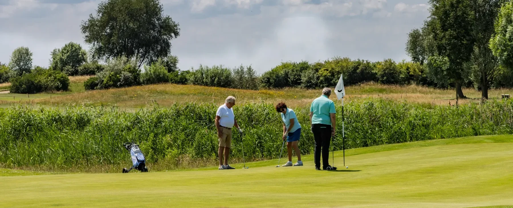 groepje golfers op Reymerswael, Rilland